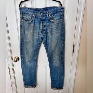 Men's &Denim Blue Jeans, Size 32